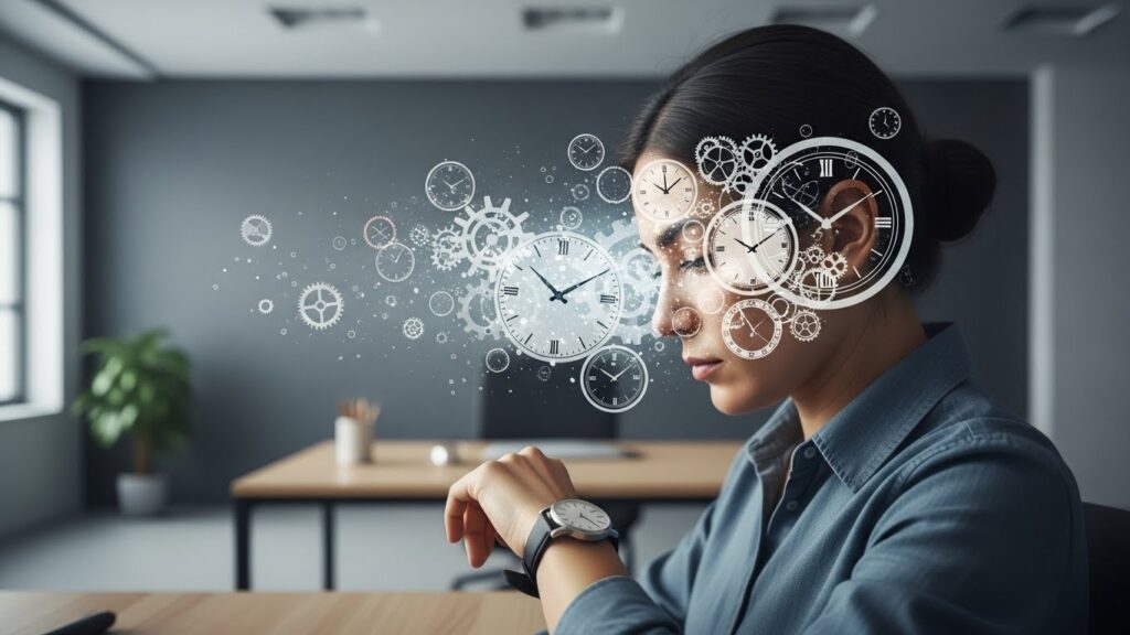 時間に追われているビジネスパーソン