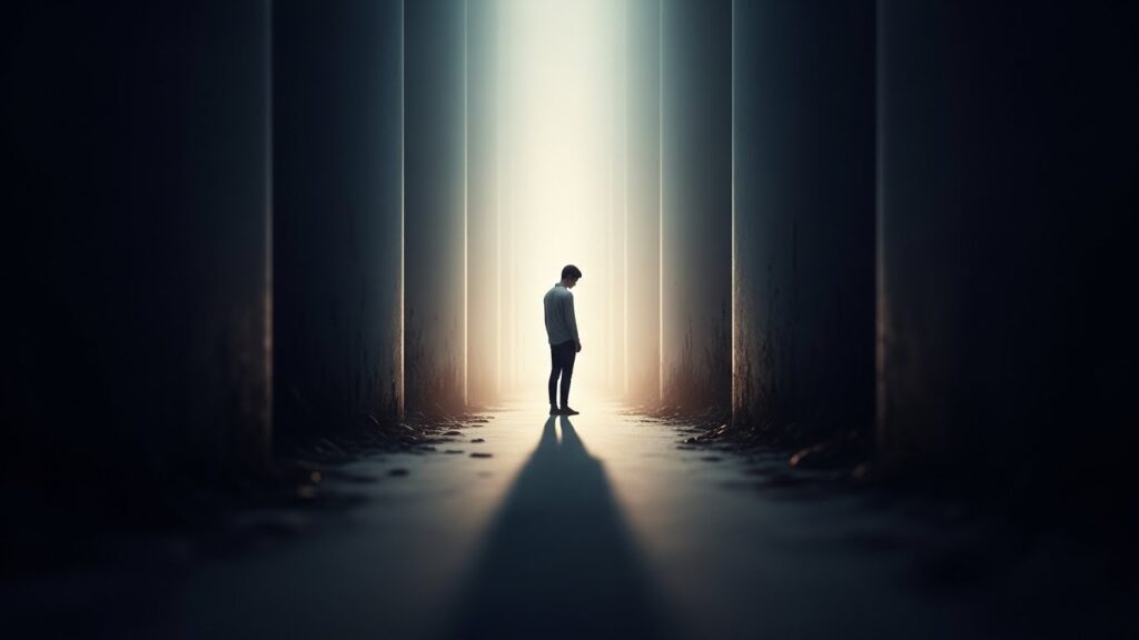 世界からの孤立している。イメージ画像。