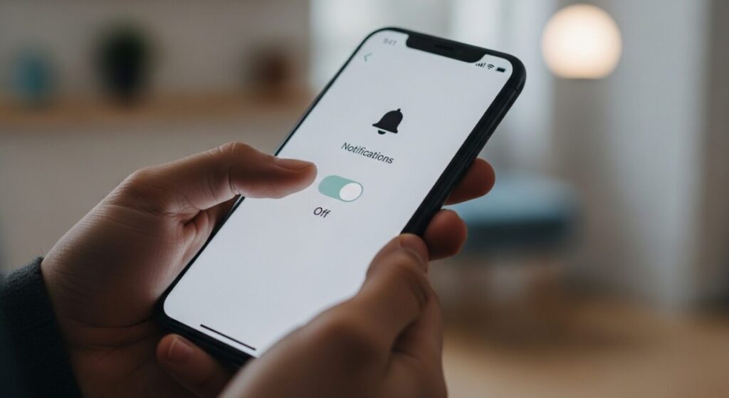 スマホの通知をオフにする