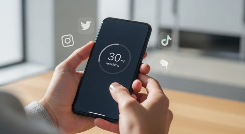 スマホを見る時間を決める