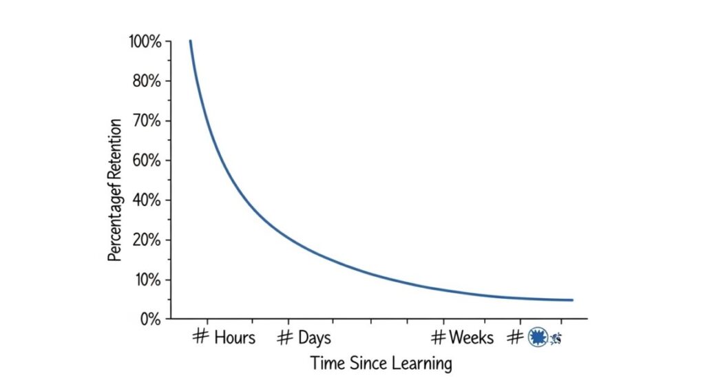 エビングハウスの忘却曲線