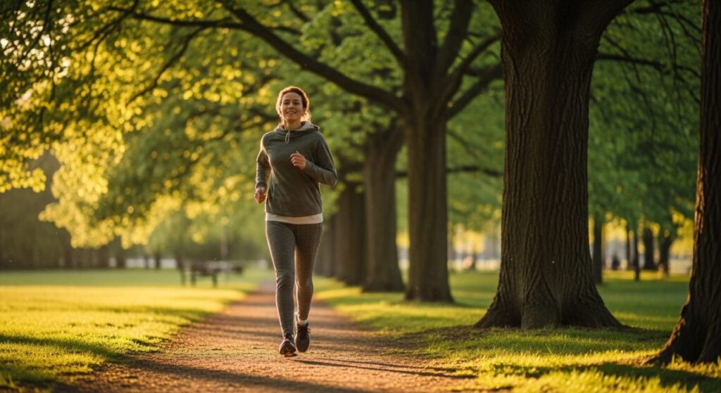 ランニングをしている女性