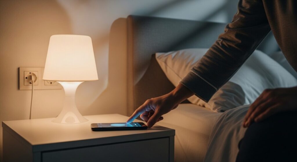 寝る直前に、スマホの電源を切る人