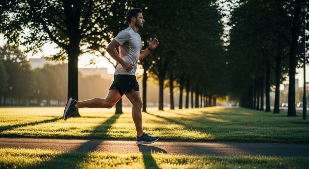 ランニングをしている男性